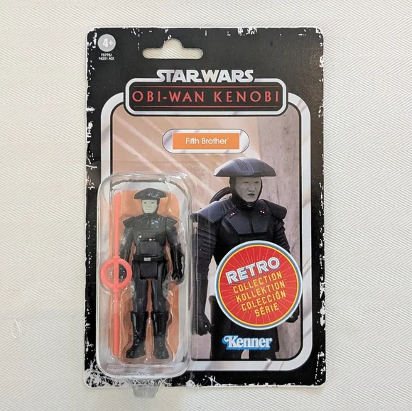 Kenner Style Star Wars Action Figures: Obi Wan Kenobi, Darth Vader, 5th Brother - Picture 2 of 7